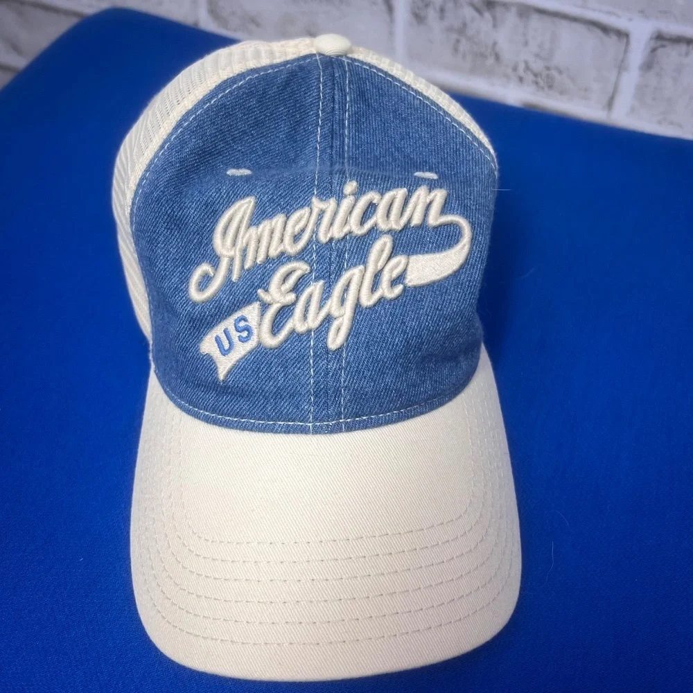 |•AMERICAN EAGLE•| AEO Mesh & Denim Baseball Cap